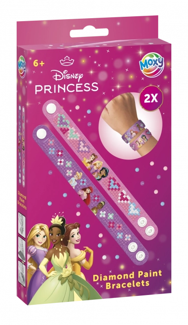 Pictură cu diamante - brățări Prințese Disney