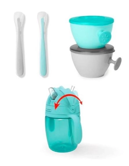 Set de servire Easy-Feed Teal/Grey