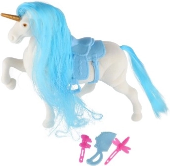 Unicorn cu coamă de pieptănat și accesorii