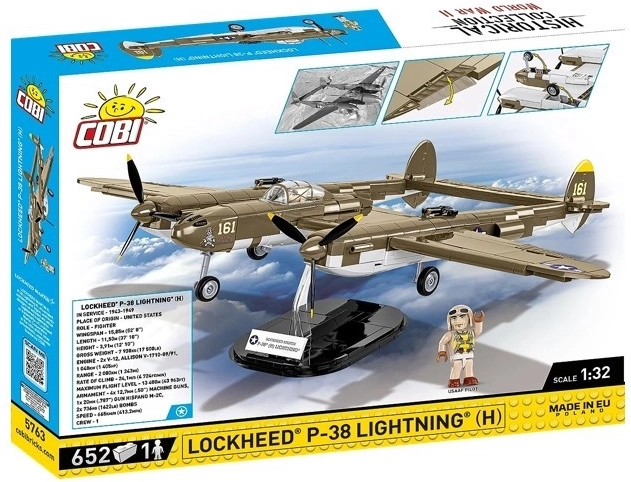 Set de construcție Avion Lockheed P-38H Lightning