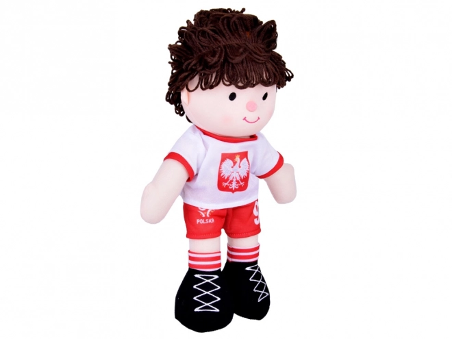 Păpușa de pluș fotbalist