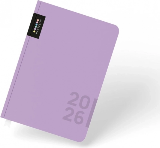 Agendă zilnică A5 2026 PASTELINI mov