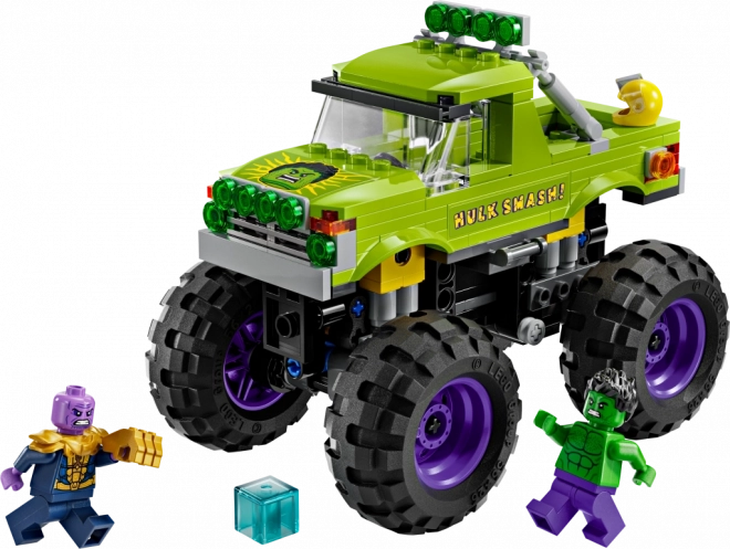 Lego Marvel camionul lui Hulk vs Thanos