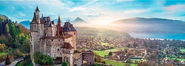 Puzzle Panorama Castelul Menthon 1000 piese