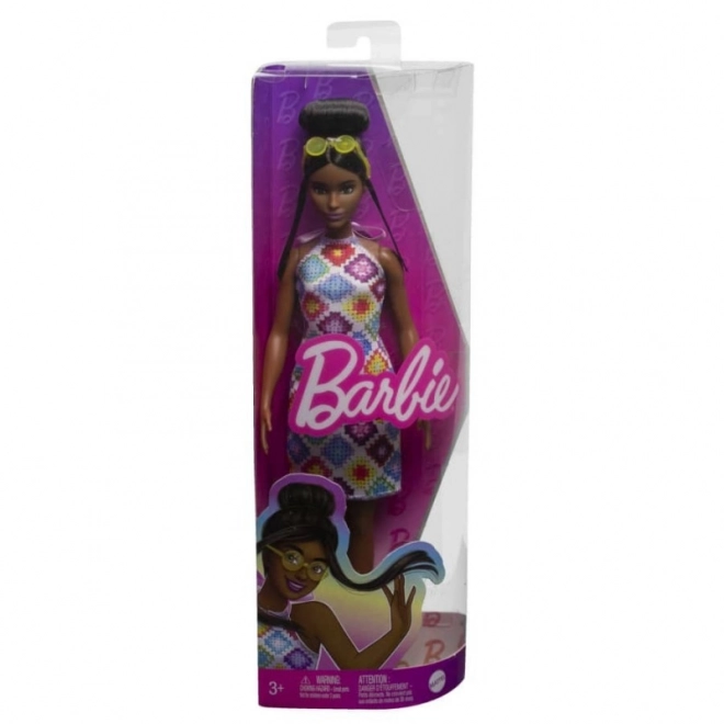 barbie fashionistas păpușă în rochie colorată