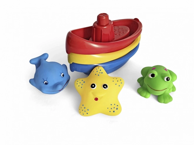 Set bărcuțe și animăluțe pentru baie