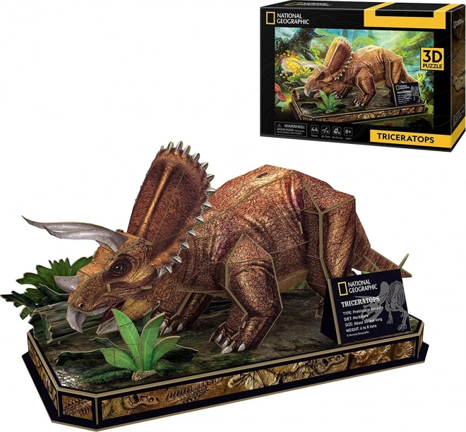 puzzle 3d national geographic - triceratops