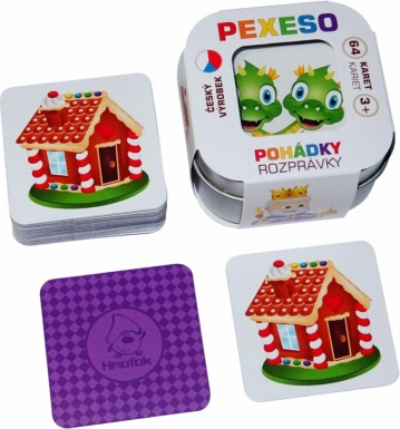 Pexeso Basme în cutie de metal (64 de cărți)