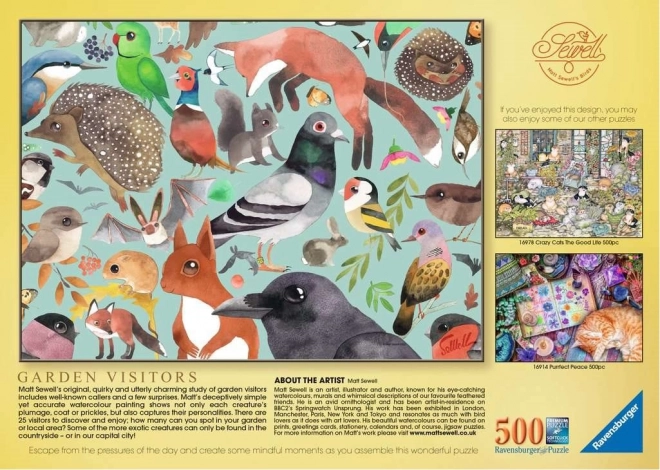 Puzzle Vizitatori în Grădină 500 piese