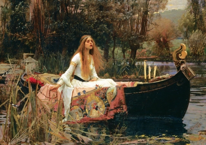 Puzzleserie muzeu: doamna de la Shalott 1888, 2000 piese