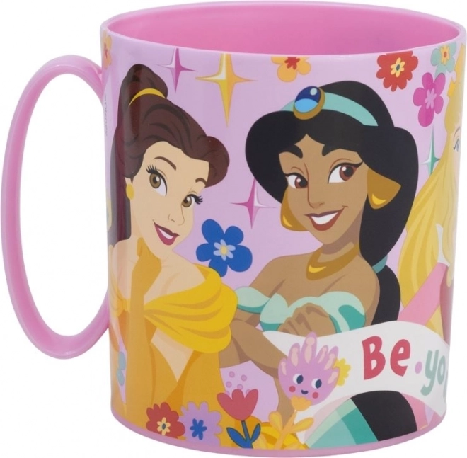 Cana din plastic Disney Prințese 390 ml - roz