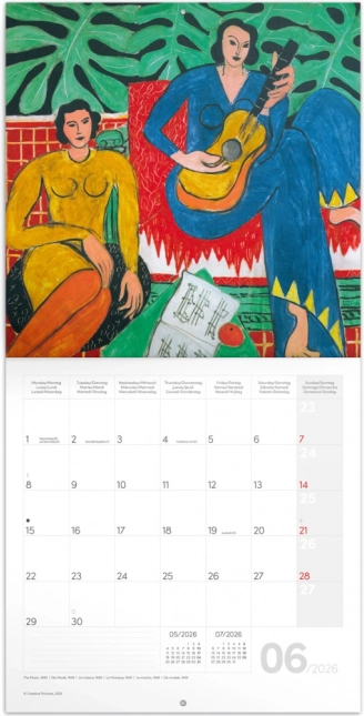 Calendar pentru notițe Henri Matisse 2026