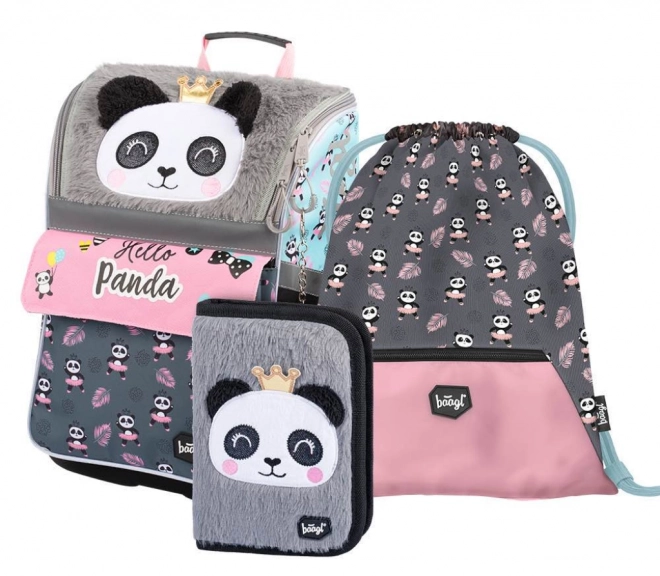 Set școlar Baagl 3 piese Panda Zippy