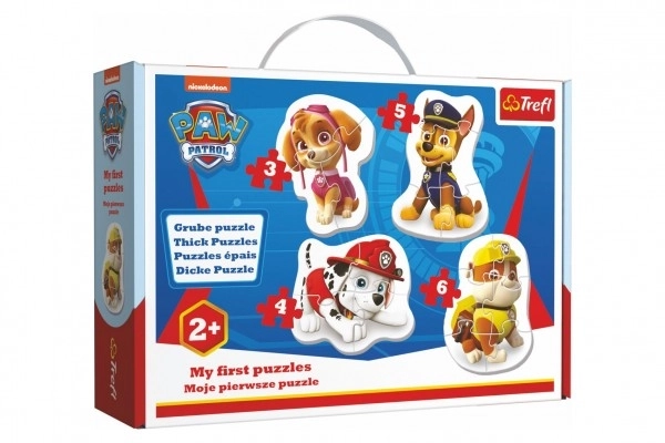 Puzzle bebe 4 în 1 Patrula Cățelușilor