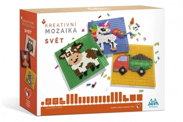 Mosaică Creativă Lumea Set de Construcție din Plastic
