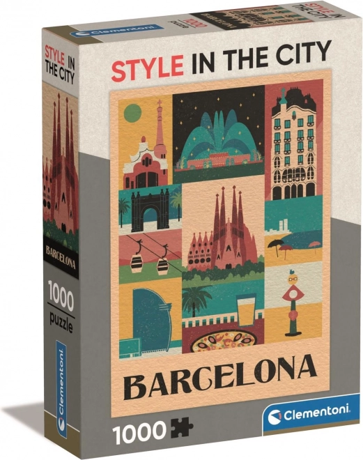 Puzzle 1000 piese Style in the City Barcelona – cutie compactă