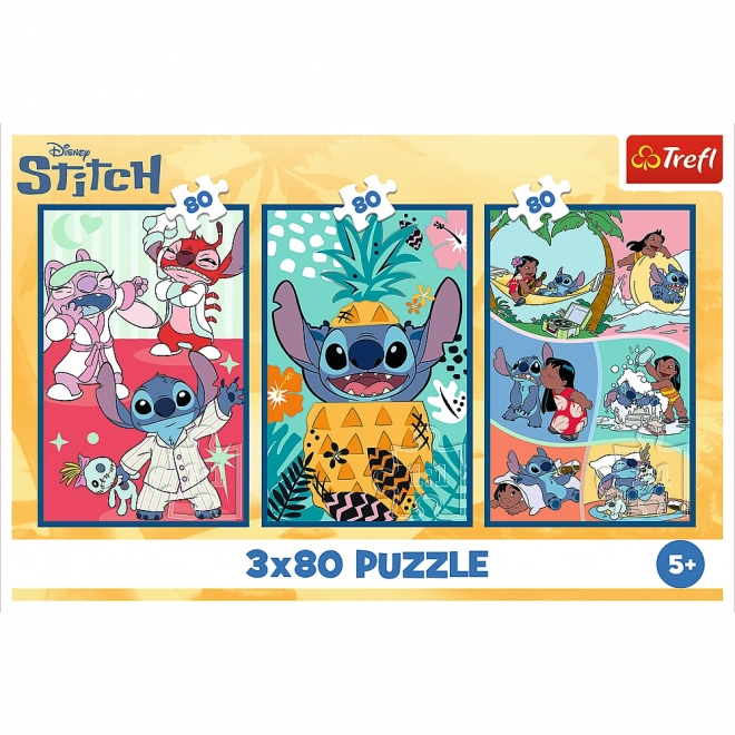 Puzzle 3x80 Lumea lui Stitch