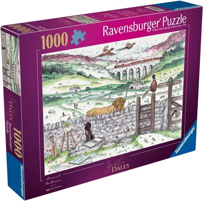 Puzzle Ravensburger Viata în Yorkshire 1000 piese