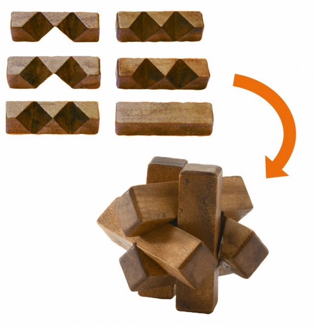 Set 3D de puzzle din lemn pentru copii