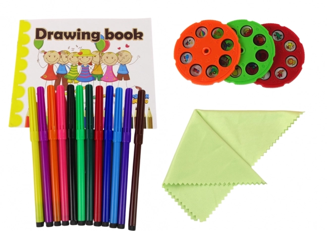 Masa de desen cu proiector dinosaur roz