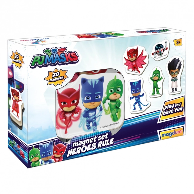 Set de magneți cu personaje Pj Masks