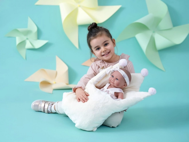 Llorens NEW BORN fetiță păpușă realistă cu corp din vinil