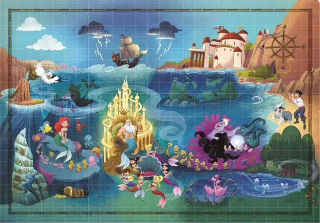 Puzzle 1000 de piese Story Maps Mica Sirenă