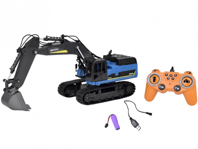 Excavator cu telecomandă și efecte