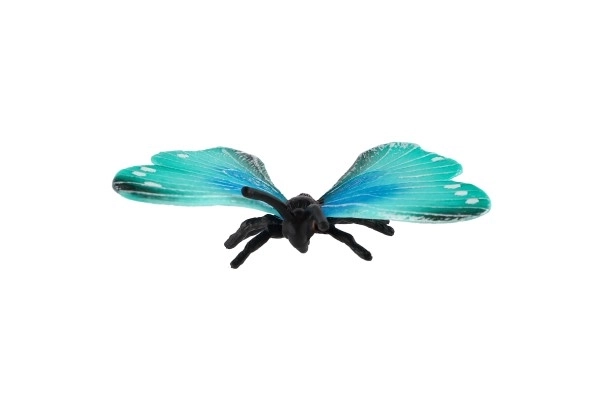 Fluture exotic Morpho Helena din plastic 7cm în săculeț