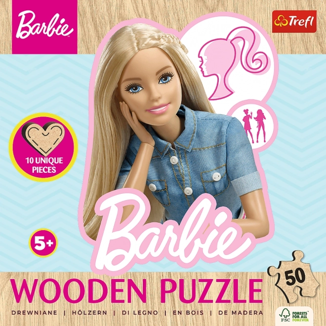 Puzzle din lemn Barbie 50 piese