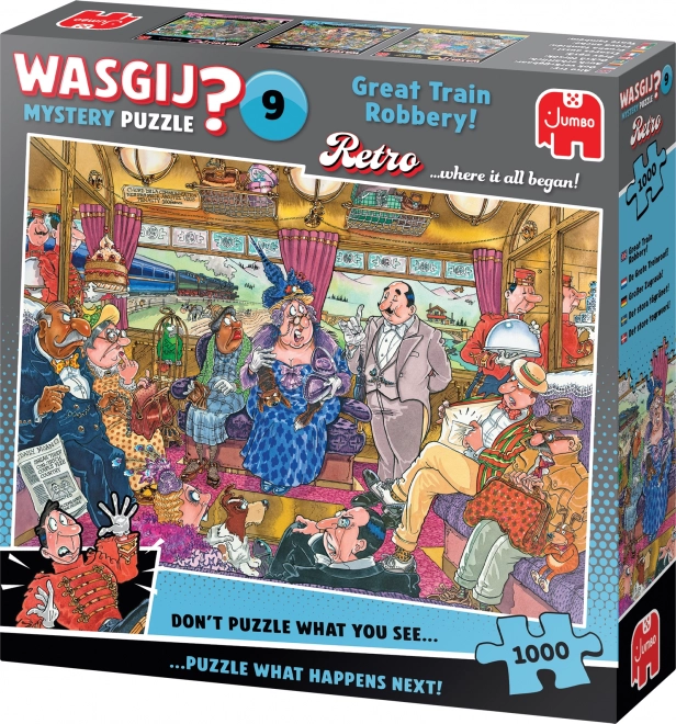 Puzzle Jumbo Wasgij Mystery 9: Marea jaf la tren 1000 piese