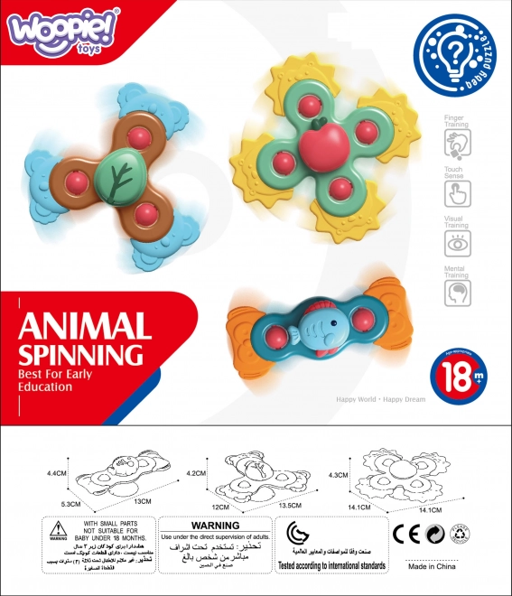 Spiner senzorial educativ 3 în 1 Woopie
