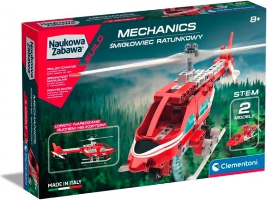 Set de construcție Laboratorul Mecanicii – elicopter de salvare și hovercraft