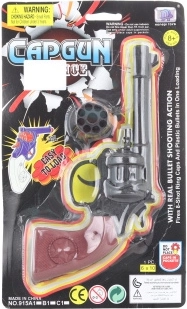 Pistol cu capse – jucărie western, 8 focuri