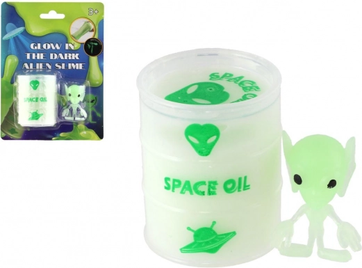 Mucilagiu luminos cu extraterestru în butoi de 6 cm