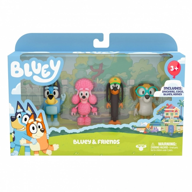 Set de figurine Bluey 4-pak Prieteni