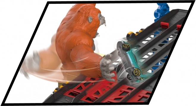 Pistă distractivă Metal Machines 4 piste atacul Gorilei