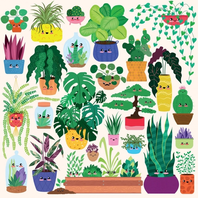 Puzzle plante fericite 500 piese
