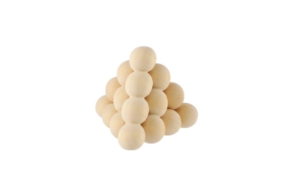 Hlavolam Pyramida din Lemn în Cutie
