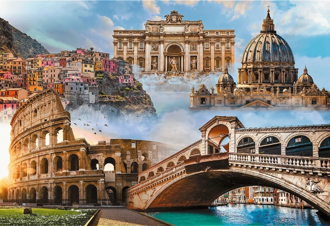 Puzzle locuri preferate: Italia - 1500 piese