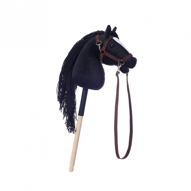 Cal pe băț Hobby Horse negru