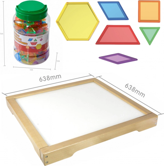 Dulap senzorial LED Masterkidz Montessori Mozaic 140 piese