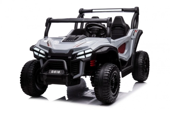 Mașină cu acumulator S618 gri 4x4