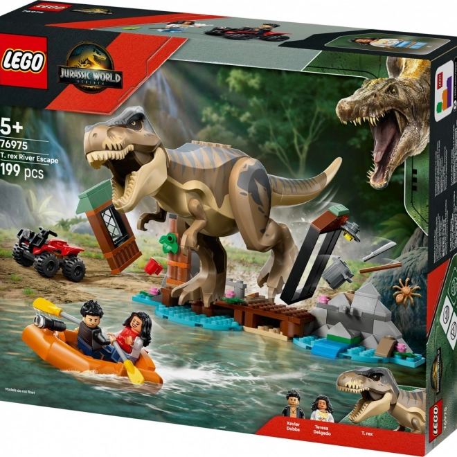 Lego Jurassic World Evadare prin râu de Tyrannosaur