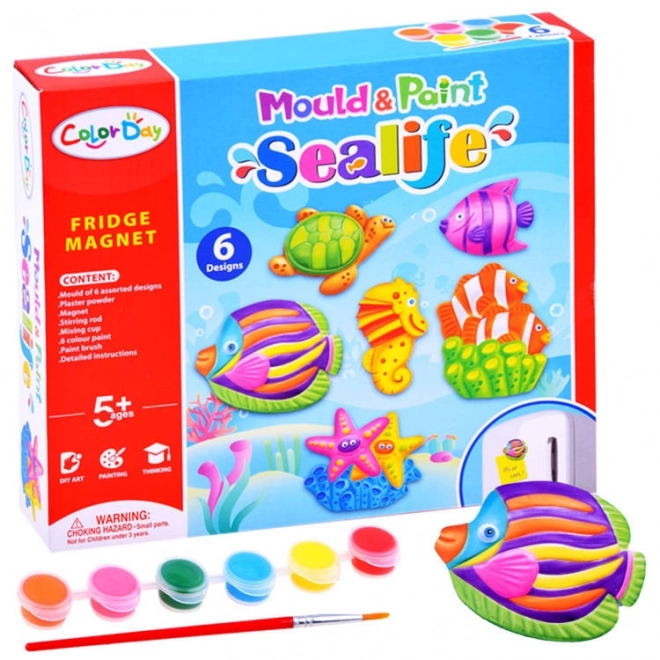 Set creativ magneți cu tematică din lumea acvatică