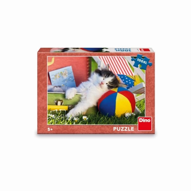 Puzzle Dino pisica se odihne XL