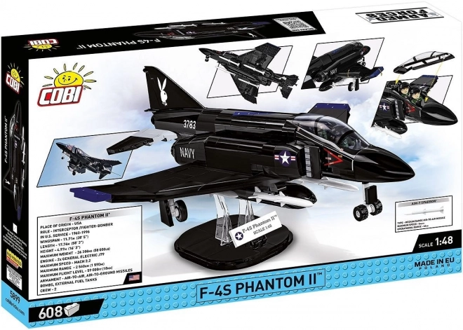 Model de construcție f-4s Phantom II din 608 piese