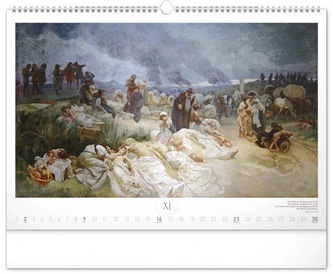 Calendar de perete Alfons Mucha, epopeea slavă 2025