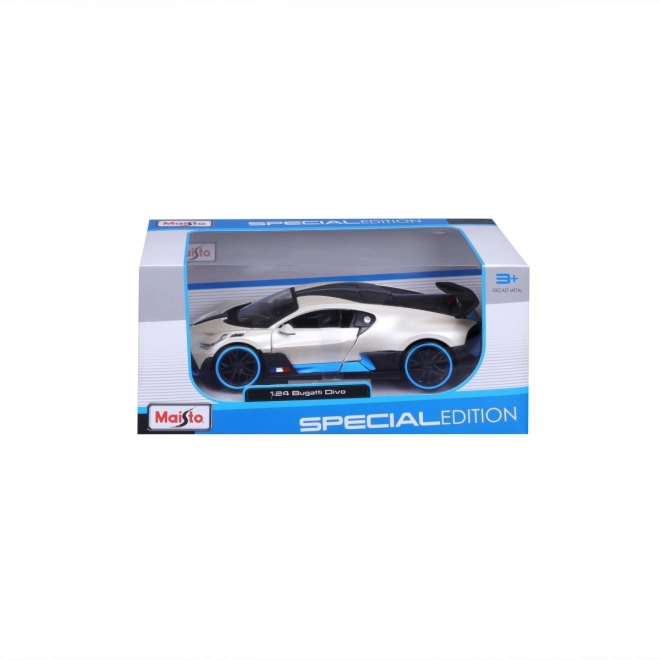 Model mașină Bugatti Divo scară 1:24 alb