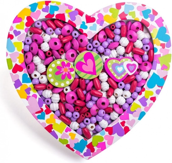 Set de mărgele în formă de inimă